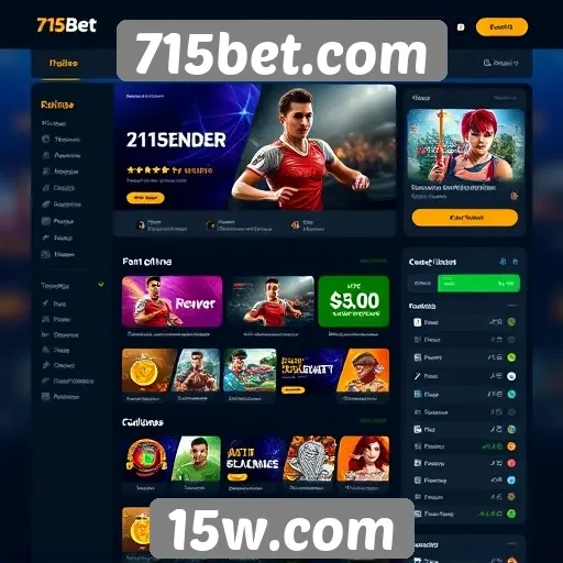 Avaliação da interface do usuário no site 715bet.com